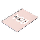 Modernes, pastellrosa Pink zählt zu den Inspiratio Notizblock (Linke Seite)