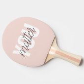Modernes, pastellrosa Pink zählt zu den Inspiratio Tischtennis Schläger (Seitenansicht)