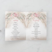 Modernes Pastellrosa-Rosa-Pampelmuse Programm (Innenseite)