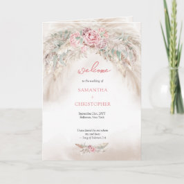 Modernes Pastellrosa-Rosa-Pampelmuse Programm