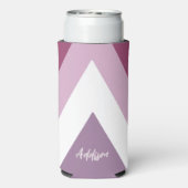 Modernes Pastellrosa Selters Dosenkühler (Seltzer Rückseite)