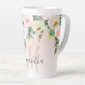 Modernes Pastellrosa und Blume mit Namen Milchtasse (Rechte Ecke)