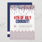 Modernes patriotisches 4. der einladung (Vorne/Hinten)