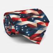 Modernes Patriotisches Prisma Krawatte (Gerollt)