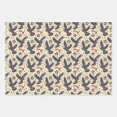 Modernes Patriotisches Rotes Weißes Blau Rustikale Geschenkpapier Set (Vorderseite 2)