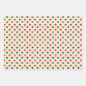 Modernes Patriotisches Rotes Weißes Blau Rustikale Geschenkpapier Set (Vorderseite)