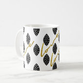 Modernes Pattern Gold-Liebe Kaffeetasse (Vorderseite Links)