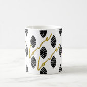 Modernes Pattern Gold-Liebe Kaffeetasse (Mittel)