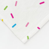 MODERNES PATTERN niedliche Regenbogenbunt-Beriesel Fleecedecke (Ecke)