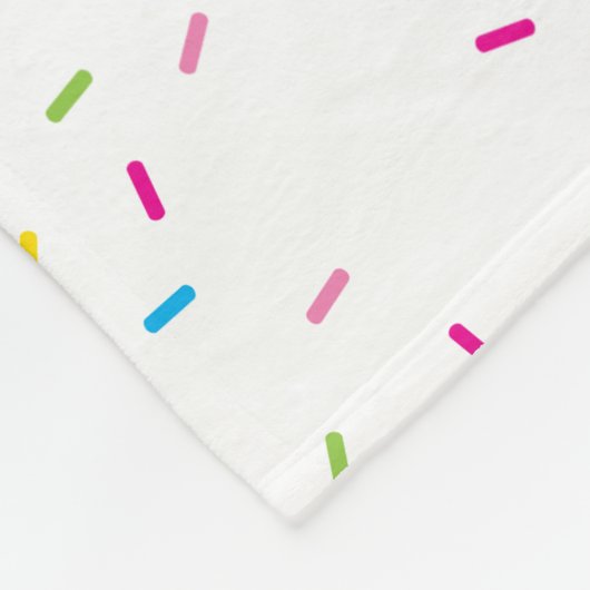 MODERNES PATTERN niedliche Regenbogenbunt-Beriesel Fleecedecke (Ecke)