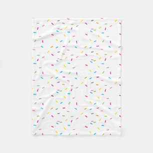 MODERNES PATTERN niedliche Regenbogenbunt-Beriesel Fleecedecke