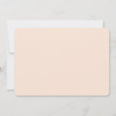 Modernes Peach Blush Brautparty Einladung (Rückseite)
