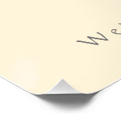 Modernes Peach Gray Grand Wiedereröffnung Business Poster (Ecke)