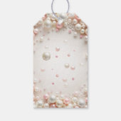 Modernes Pearls-Brautparty Geschenkanhänger (Rückseite)