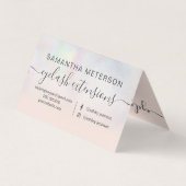 Modernes Perle Nacre ombre erröten Augenfürsorge Visitenkarten (Rückseite)