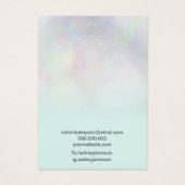 Modernes Perlnacre ombre aquamarin Ohrring (Rückseite)