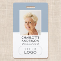 Modernes Personal ID Name Logo Business Dusty Blue