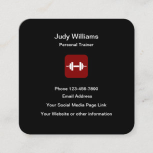 Modernes Personal Trainer Design Quadratische Visitenkarte