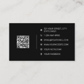 Modernes Personal Trainer Fitness Foto gestört Visitenkarte (Rückseite)