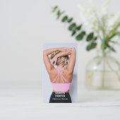 Modernes Personal Trainer Fitness Foto QR Code Visitenkarte (Stehend Vorderseite)