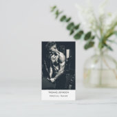 Modernes Personal Trainer Fitness Foto QR Code Visitenkarte (Stehend Vorderseite)