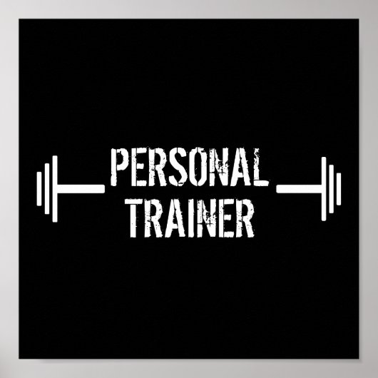 Modernes Personal Trainer Poster (Vorne)