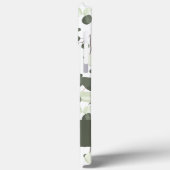 Modernes Personalisiert Chic-grünes Eukalyptus-Mus Case-Mate iPhone Hülle (Rückseite / Links)