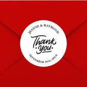 Modernes Personalisiert Dankeschön Gastgeschenk Ho Runder Aufkleber