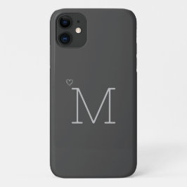 Modernes Personalisiert Grau Case-Mate iPhone Hülle