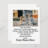 Modernes Personalisiert Hunde Mama Mothers Day Fot (Vorne/Hinten)