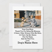 Modernes Personalisiert Hunde Mama Mothers Day Fot Feiertagskarte (Vorderseite)