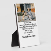 Modernes Personalisiert Hunde Mama Mothers Day Fot Fotoplatte (Seite)