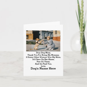 Modernes Personalisiert Hunde Mama Mothers Day Fot Karte