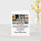 Modernes Personalisiert Hunde Mama Mothers Day Fot Karte (Gelbe Blume)
