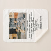 Modernes Personalisiert Hunde Mama Mothers Day Fot Sherpadecke (Vorderseite (Horizontal))