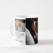 Modernes Personalisierter Dog Papa Väter Tagesgesc Kaffeetasse (Vorderseite Links)