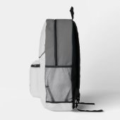 Modernes Personalisierter Name Graue Töne Liebe He Bedruckter Rucksack (Rechts)