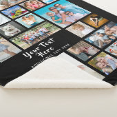 Modernes Personalisiertes 19-Foto Collage your Col Sherpadecke (3/4)