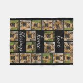 Modernes Personalisiertes 20-Foto Collage Custom B Fleecedecke (Vorderseite (Horizontal))