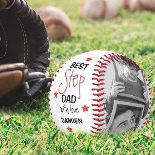 Modernes Personalisiertes 2-Foto Collage Bester St Baseball