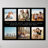 Modernes Personalisiertes 6-Foto Collage-individue Poster (Vorne)