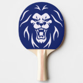Modernes Personalisiertes Angry Lion Roaring Face Tischtennis Schläger (Vorderseite)
