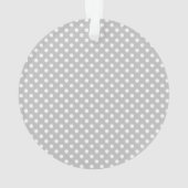 Modernes Personalisiertes Baby's First Christmas F Ornament (Rückseite)