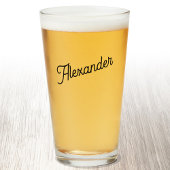 Modernes Personalisiertes Bier Glas