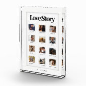 Modernes Personalisiertes Couple Liebe Story Foto (Rechts)