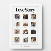 Modernes Personalisiertes Couple Liebe Story Foto Fotoplatte (Vorderseite)