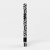 Modernes Personalisiertes Design in Schwarz/Weiß Case-Mate iPhone Hülle (Hinten/Rechts)