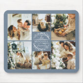 Modernes Personalisiertes Farbfokus-Monogramm Mousepad (Vorne)