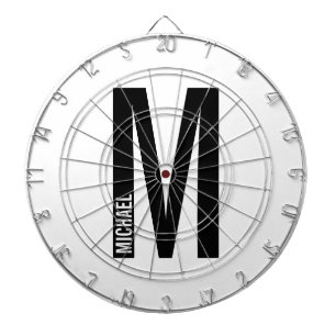Modernes Personalisiertes Fettgewebe, Monogramm un Dartscheibe