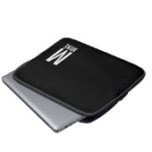 Modernes Personalisiertes Fettgewebe, Monogramm un Laptopschutzhülle (Vorne Knopf)
